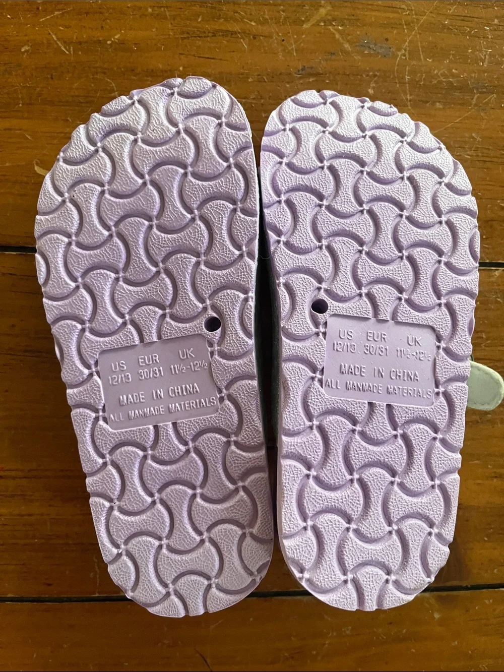 Kids' Sparkle Double-Buckle Sandals - Lavender Insole